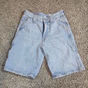H&M Boys Light Wash Denim Carpenter Shorts - Size 10 - Great Condition